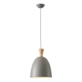 Hanglamp aan een koord 1xE27/15W/230V grijs diameter 23 cm