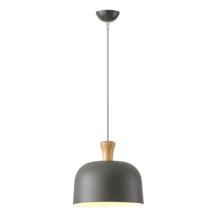 Hanglamp aan een koord 1xE27/15W/230V grijs diameter 27 cm