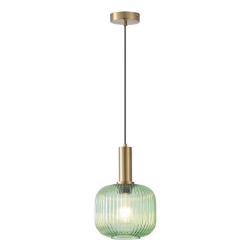 Hanglamp aan een koord 1xE27/15W/230V groen pr. 20 cm