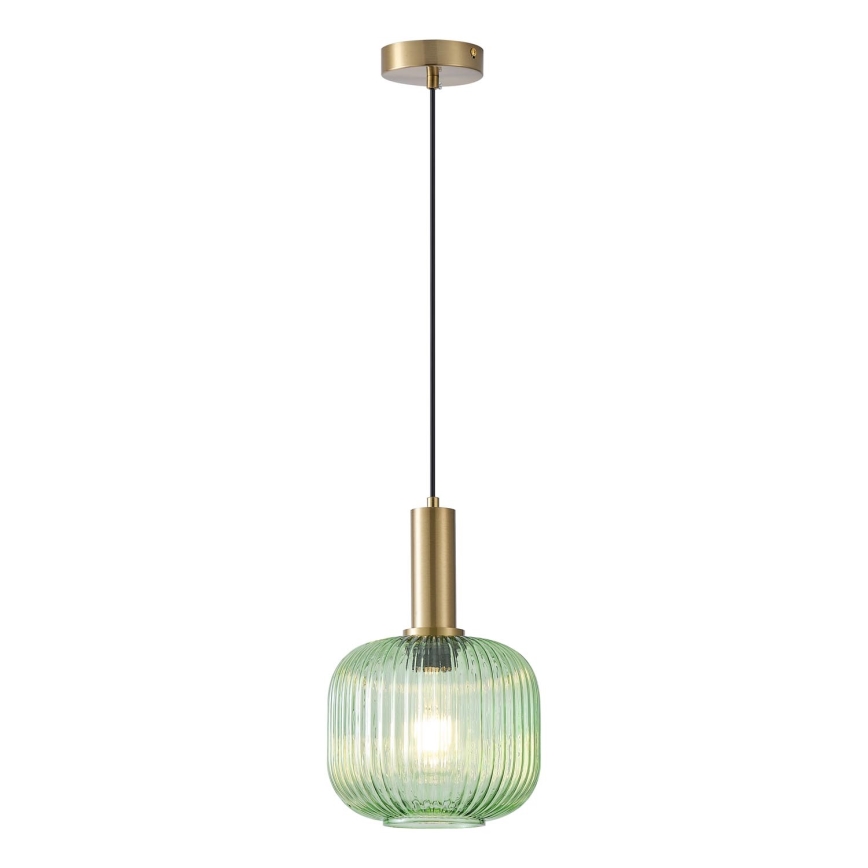Hanglamp aan een koord 1xE27/15W/230V groen pr. 20 cm