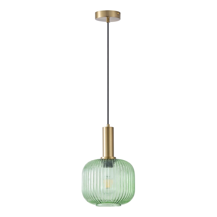 Hanglamp aan een koord 1xE27/15W/230V groen pr. 20 cm