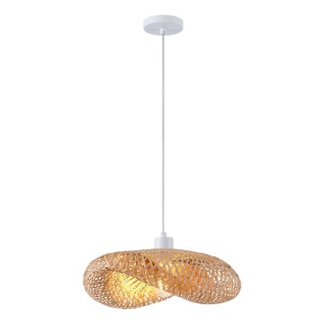 Hanglamp aan een koord 1xE27/40W/230V bamboe
