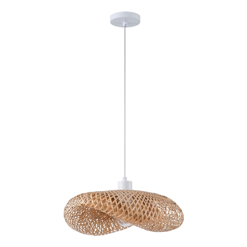 Hanglamp aan een koord 1xE27/40W/230V bamboe