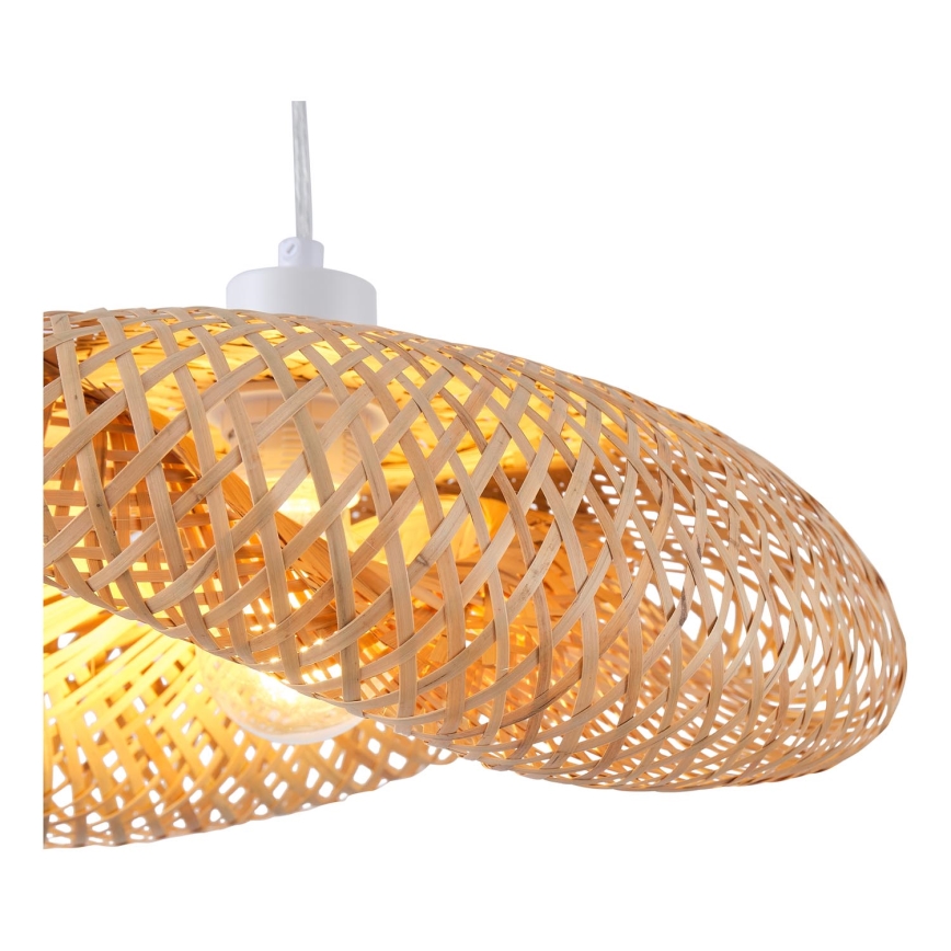 Hanglamp aan een koord 1xE27/40W/230V bamboe