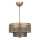 Hanglamp aan een koord 1xE27/40W/230V goud/zwart