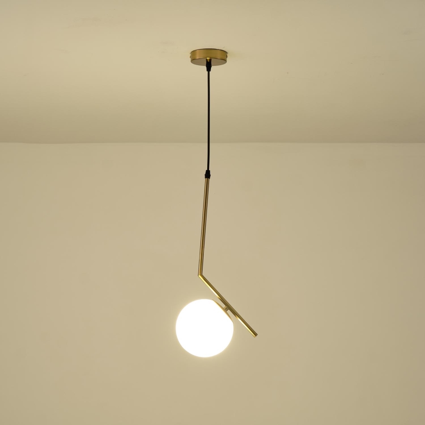 Hanglamp aan een koord 1xE27/40W/230V messing