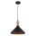 Hanglamp aan een koord 1xE27/40W/230V zwart 35 cm