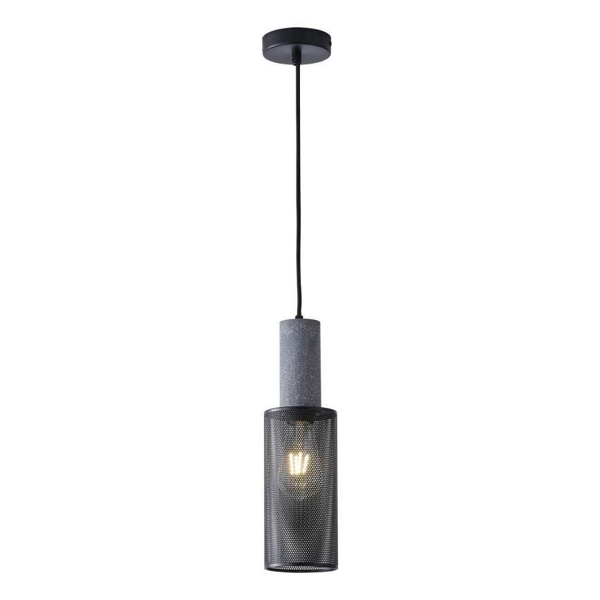 Hanglamp aan een koord 1xE27/40W/230V zwart
