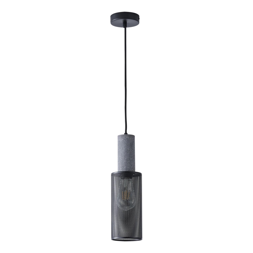 Hanglamp aan een koord 1xE27/40W/230V zwart