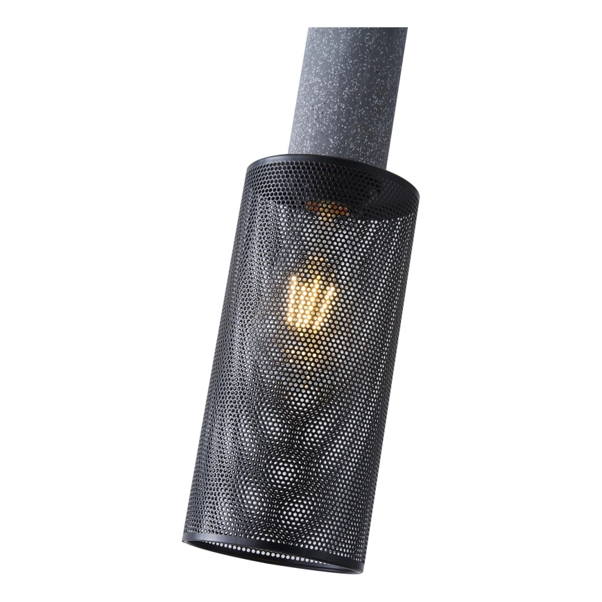 Hanglamp aan een koord 1xE27/40W/230V zwart