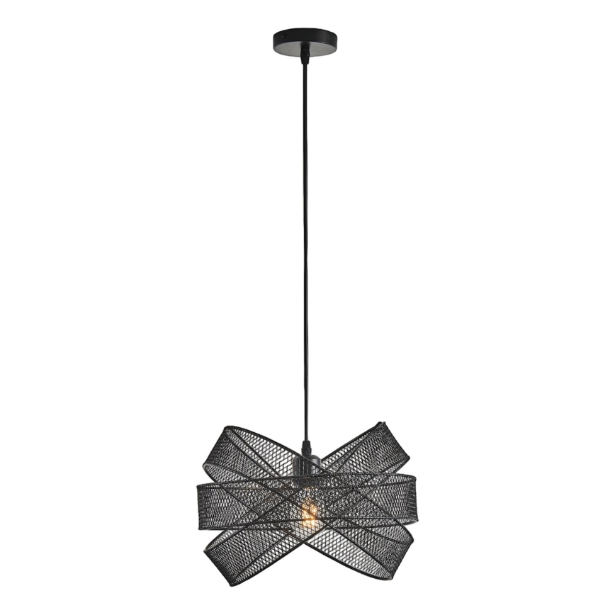 Hanglamp aan een koord 1xE27/40W/230V zwart