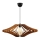 Hanglamp aan een koord 1xE27/60W/230V bruin diameter 47 cm