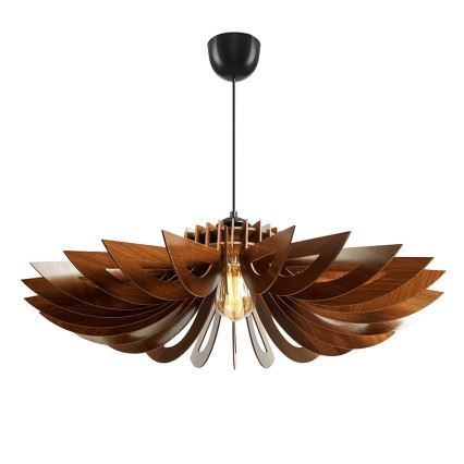 Hanglamp aan een koord 1xE27/60W/230V bruin diameter 52 cm