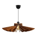 Hanglamp aan een koord 1xE27/60W/230V bruin diameter 68 cm