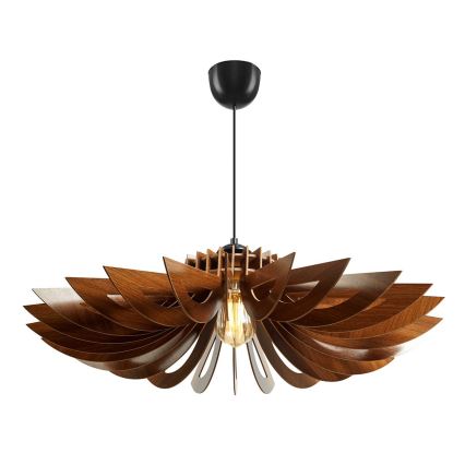 Hanglamp aan een koord 1xE27/60W/230V bruin diameter 68 cm