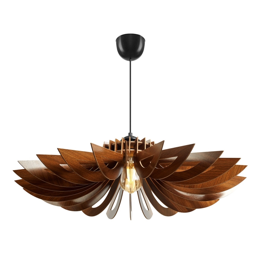Hanglamp aan een koord 1xE27/60W/230V bruin diameter 68 cm