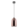 Hanglamp aan een koord 1xE27/60W/230V diameter 17 cm koper