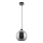 Hanglamp aan een koord 1xE27/60W/230V diameter 20 cm zwart