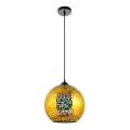 Hanglamp aan een koord 1xE27/60W/230V diameter 30 cm goud