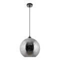 Hanglamp aan een koord 1xE27/60W/230V diameter 30 cm zwart