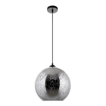 Hanglamp aan een koord 1xE27/60W/230V diameter 30 cm zwart