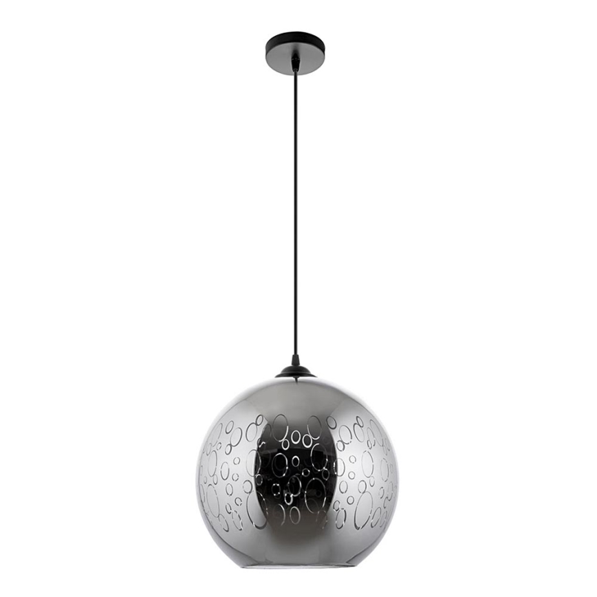 Hanglamp aan een koord 1xE27/60W/230V diameter 30 cm zwart
