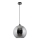 Hanglamp aan een koord 1xE27/60W/230V diameter 30 cm zwart