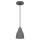 Hanglamp aan een koord 1xE27/60W/230V grijs 13,5 cm