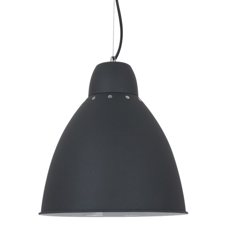 Hanglamp aan een koord 1xE27/60W/230V zwart 29,5 cm