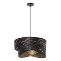 Hanglamp aan een koord 1xE27/60W/230V zwart/goud