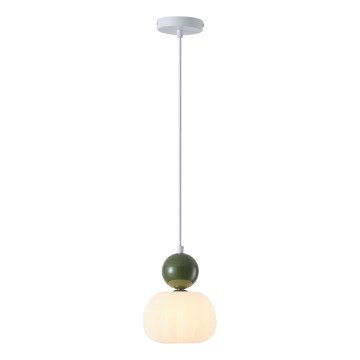 Hanglamp aan een koord 1xG9/7W/230V wit/groen