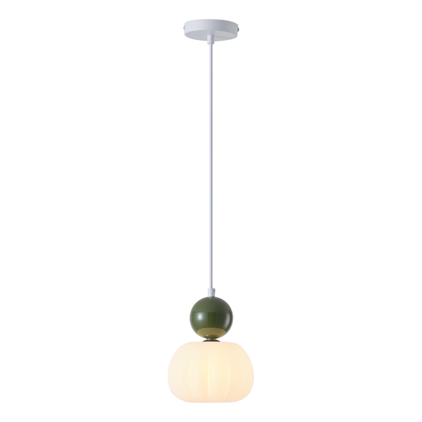 Hanglamp aan een koord 1xG9/7W/230V wit/groen