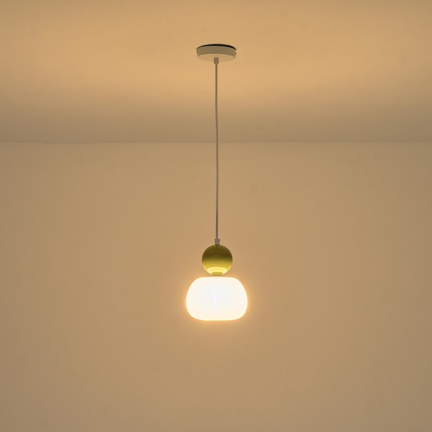 Hanglamp aan een koord 1xG9/7W/230V wit/groen
