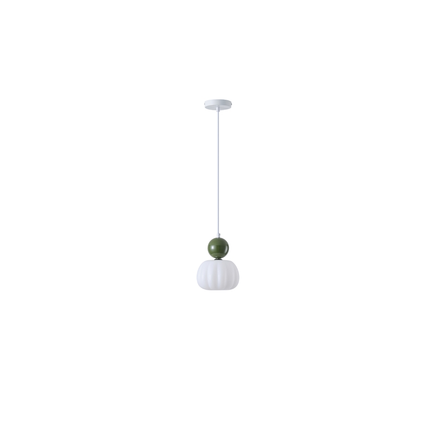 Hanglamp aan een koord 1xG9/7W/230V wit/groen