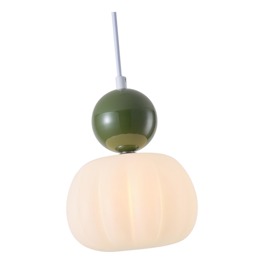 Hanglamp aan een koord 1xG9/7W/230V wit/groen