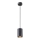 Hanglamp aan een koord 1xGU10/10W/230V essehout/massief hout zwart