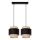 Hanglamp aan een koord 2xE27/60W/230V beige