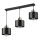 Hanglamp aan een koord 3xE27/35W/230V zwart/goud