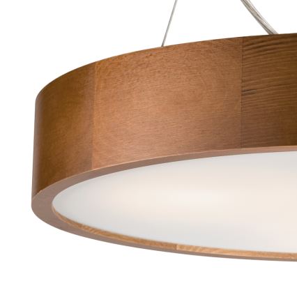 Hanglamp aan een koord 3xE27/60W/230V ø 47 cm grenen - FSC gecertificeerd