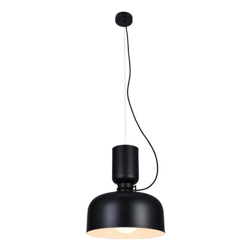 Hanglamp aan een koord ABEL 2xE27/11W/230V diameter 28 cm zwart