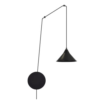Hanglamp aan een koord ABRAMO 1xE27/15W/230V zwart