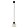 Hanglamp aan een koord AGAT 1xE27/15W/230V goud/zwart