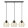 Hanglamp aan een koord AGAT 3xE27/15W/230V goud/zwart