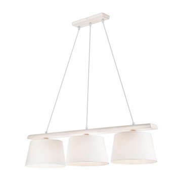 Hanglamp aan een koord AIDA 3xE27/60W/230V eiken