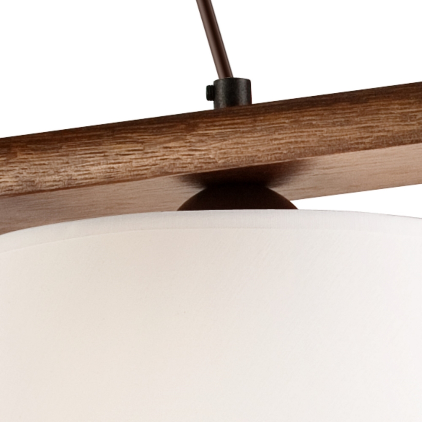 Hanglamp aan een koord AIDA 3xE27/60W/230V walnoot