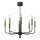 Hanglamp aan een koord AKASYA 8xE14/15W/230V zwart/goud