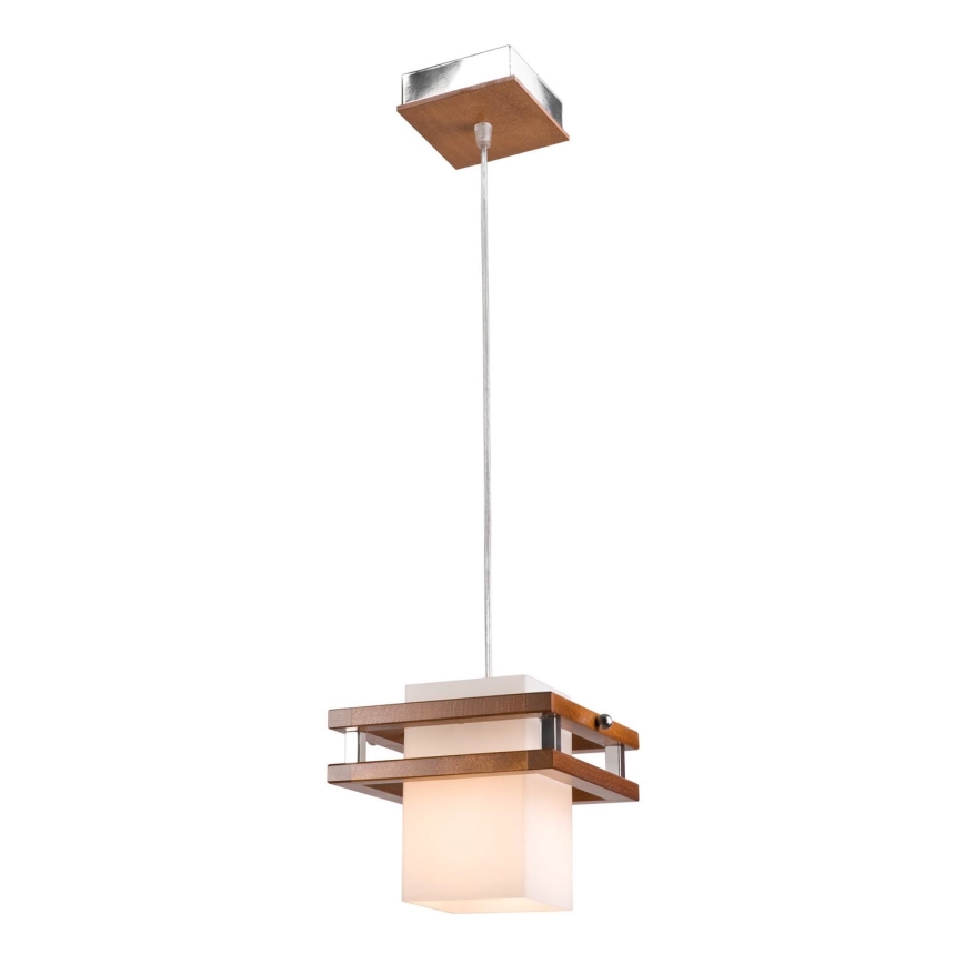 Hanglamp aan een koord ALAN 1xE27/60W/230V beuken