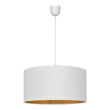 Hanglamp aan een koord ALBA 1xE27/15W/230V d. 40 cm wit/goud