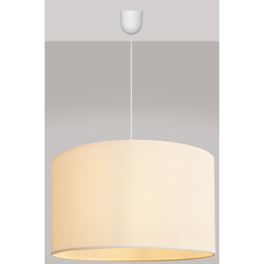 Hanglamp aan een koord ALBA 1xE27/15W/230V d. 45 cm beige
