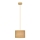 Hanglamp aan een koord ALBA 1xE27/15W/230V diameter 20 cm bruin
